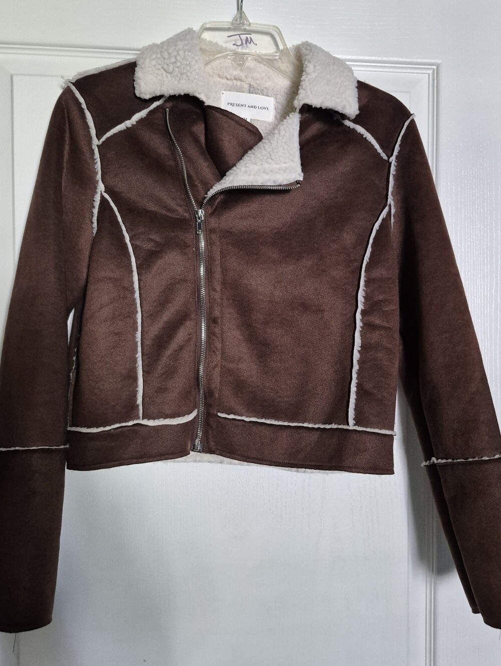 Brown Faux Shearling Jacket